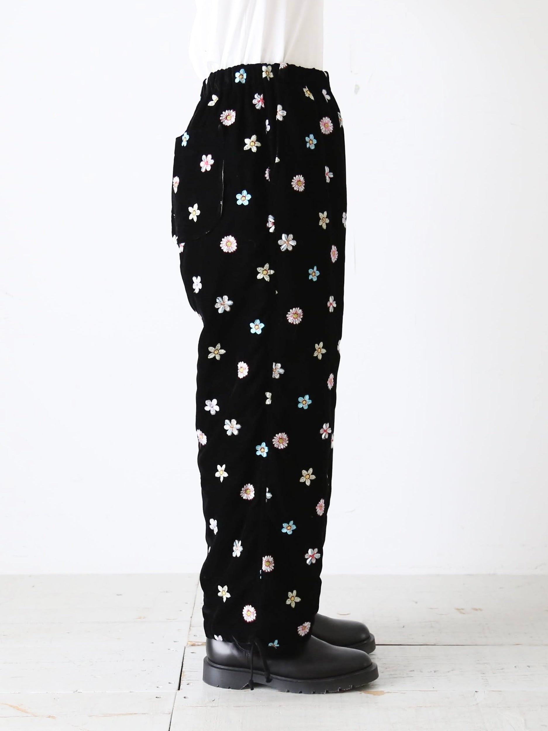 tao エステルベルベット刺繍パンツ [TP-P007-051]