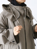 画像をギャラリービューアに読み込む, R&amp;D.M.Co- ガンクラブチェックフーディコート [7819]
