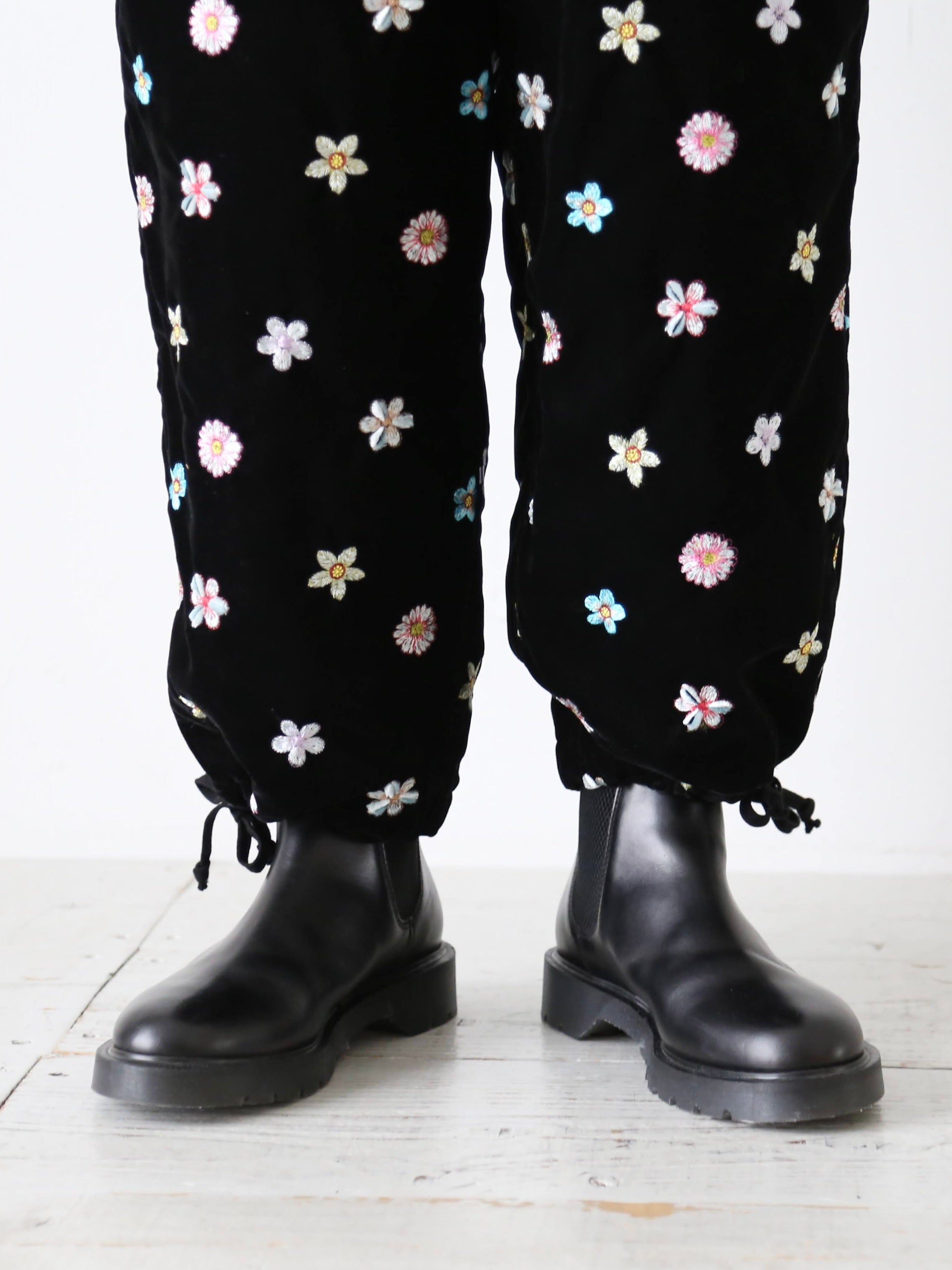 tao エステルベルベット刺繍パンツ [TP-P007-051]