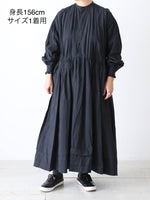 画像をギャラリービューアに読み込む, TOUJOURS ビショップスリーブクラシックギャザードレス [MM43DD03]
