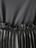 画像をギャラリービューアに読み込む, noir kei ninomiya エステルサテンプリーツスカート [3P-S016-051]
