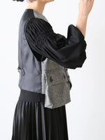 画像をギャラリービューアに読み込む, noir kei ninomiya 千鳥柄ウールツイードベスト [3P-V013-051]
