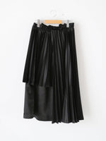 画像をギャラリービューアに読み込む, noir kei ninomiya エステルサテンプリーツスカート [3P-S016-051]
