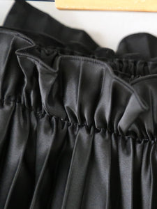 noir kei ninomiya エステルサテンプリーツスカート [3P-S016-051] – CREER