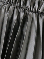 画像をギャラリービューアに読み込む, noir kei ninomiya エステルサテンプリーツスカート [3P-S016-051]
