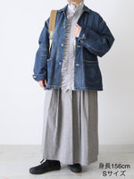 画像をギャラリービューアに読み込む, chimala デニムチョアジャケット [CS40-JT11A]
