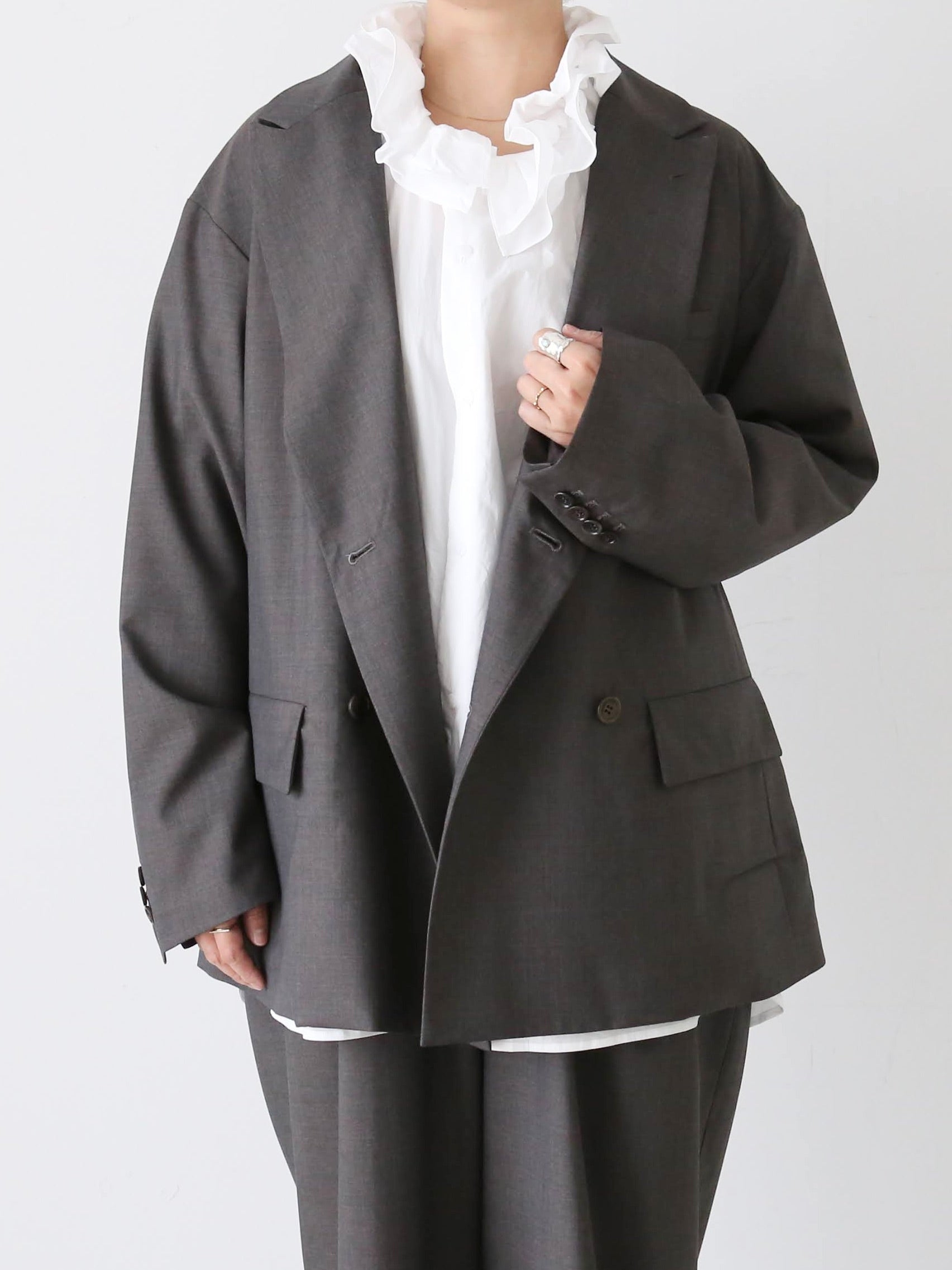 TOUJOURS ダブルブレストジャケット [YM42AJ02]