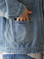 画像をギャラリービューアに読み込む, chimala  セルヴィッジ デニムショートジャケット [CS40-JT-12]
