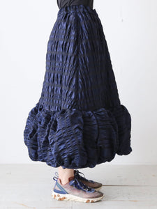 noir kei ninomiya ギャザー織り チェック ジャガードスカート