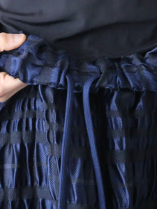 noir kei ninomiya ギャザー織り チェック ジャガードスカート