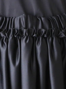 noir kei ninomiya エステルサテン×ナイロンチュール スカート