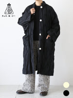 Load image into Gallery viewer, R&amp;D.M.Co- Smocking Jacquard Oversized Coat [8262]
