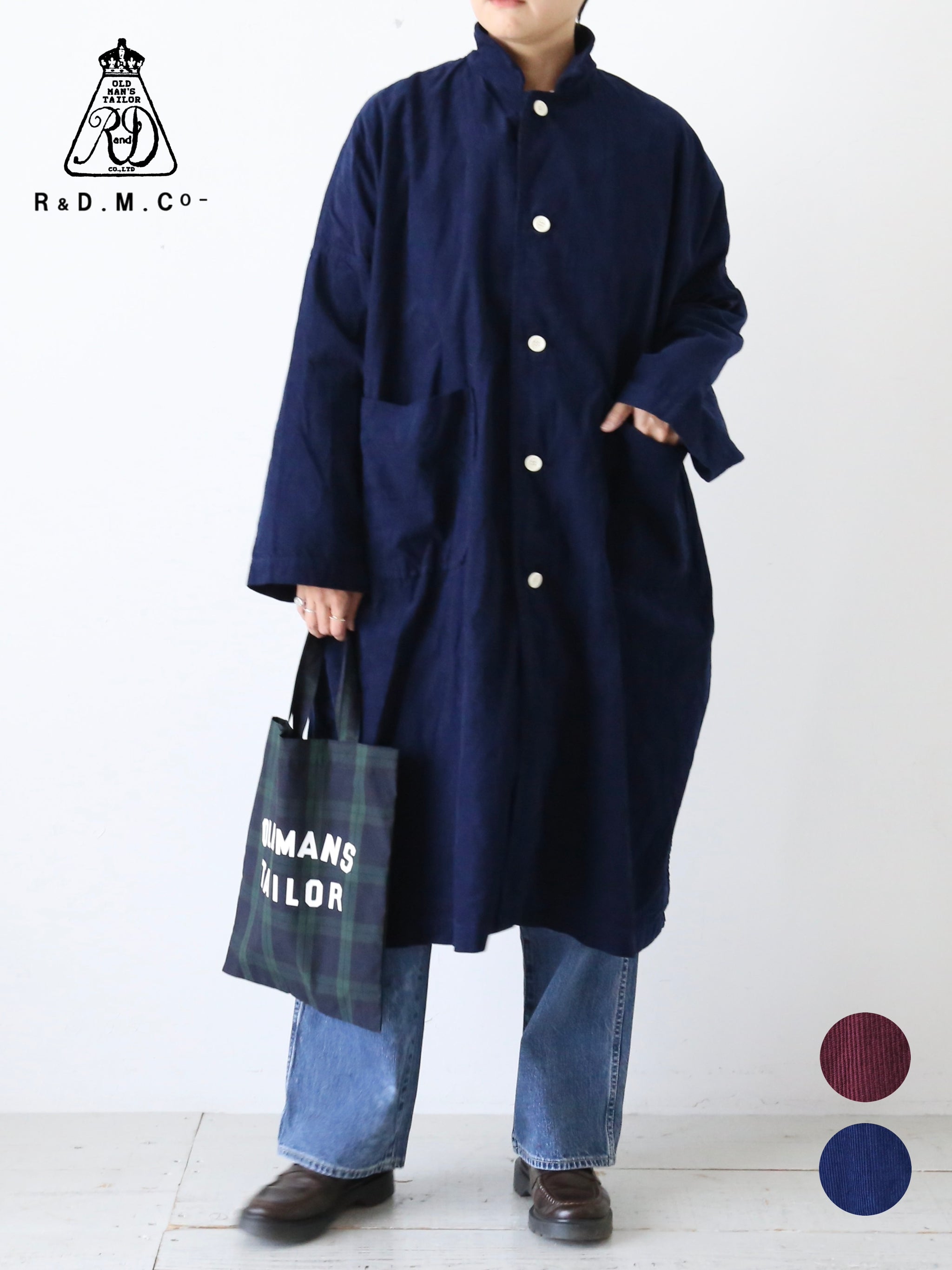 R&D.M.Co- ◻︎オールドマンズテーラー ◻︎ インディゴ ワンピース R&D.M.Co- オールドマンズテーラー リネン服・ワンピース・バッグ – CREER
