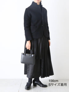 noir kei ninomiya エステルサテンプリーツスカート [3P-S016-051] – CREER