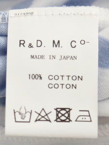 R&D.M.Co- ガーゼボーダードロップTシャツ [6735]