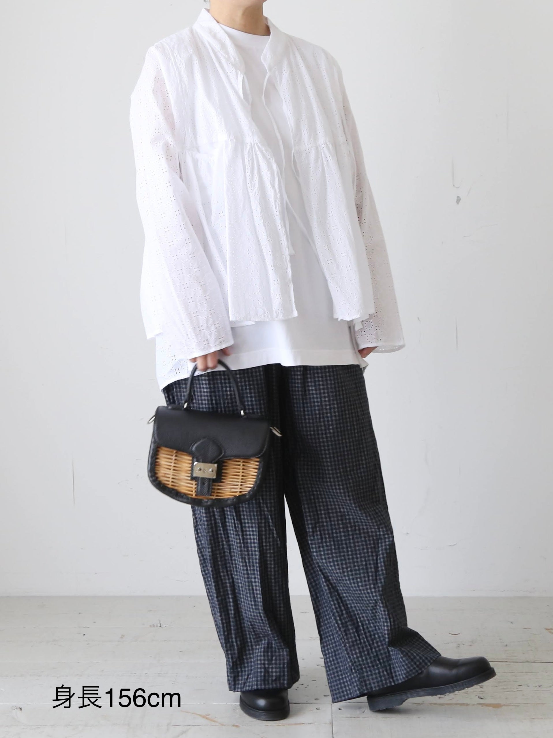 TOUJOURS ラバリジャケット コットンレース 2WAY カシュクール