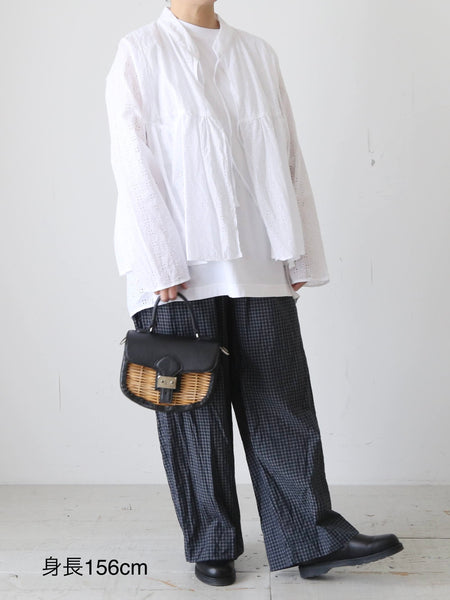 TOUJOURS ラバリジャケット コットンレース 2WAY カシュクール