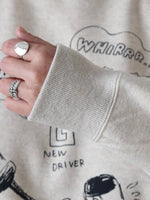 画像をギャラリービューアに読み込む, R&amp;D.M.Co-  バキュームボーイスウェットシャツ [7971]
