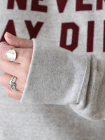画像をギャラリービューアに読み込む, R&amp;D.M.Co- NEVER SAY DIET スウェットシャツ [7712]
