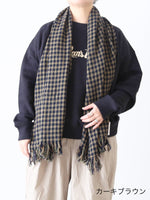 画像をギャラリービューアに読み込む, R&amp;D.M.Co-  チェックマフラー [7849]
