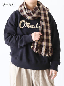 R&D.M.Co- チェックマフラー ウール100% 上質 4色展開 – CREER