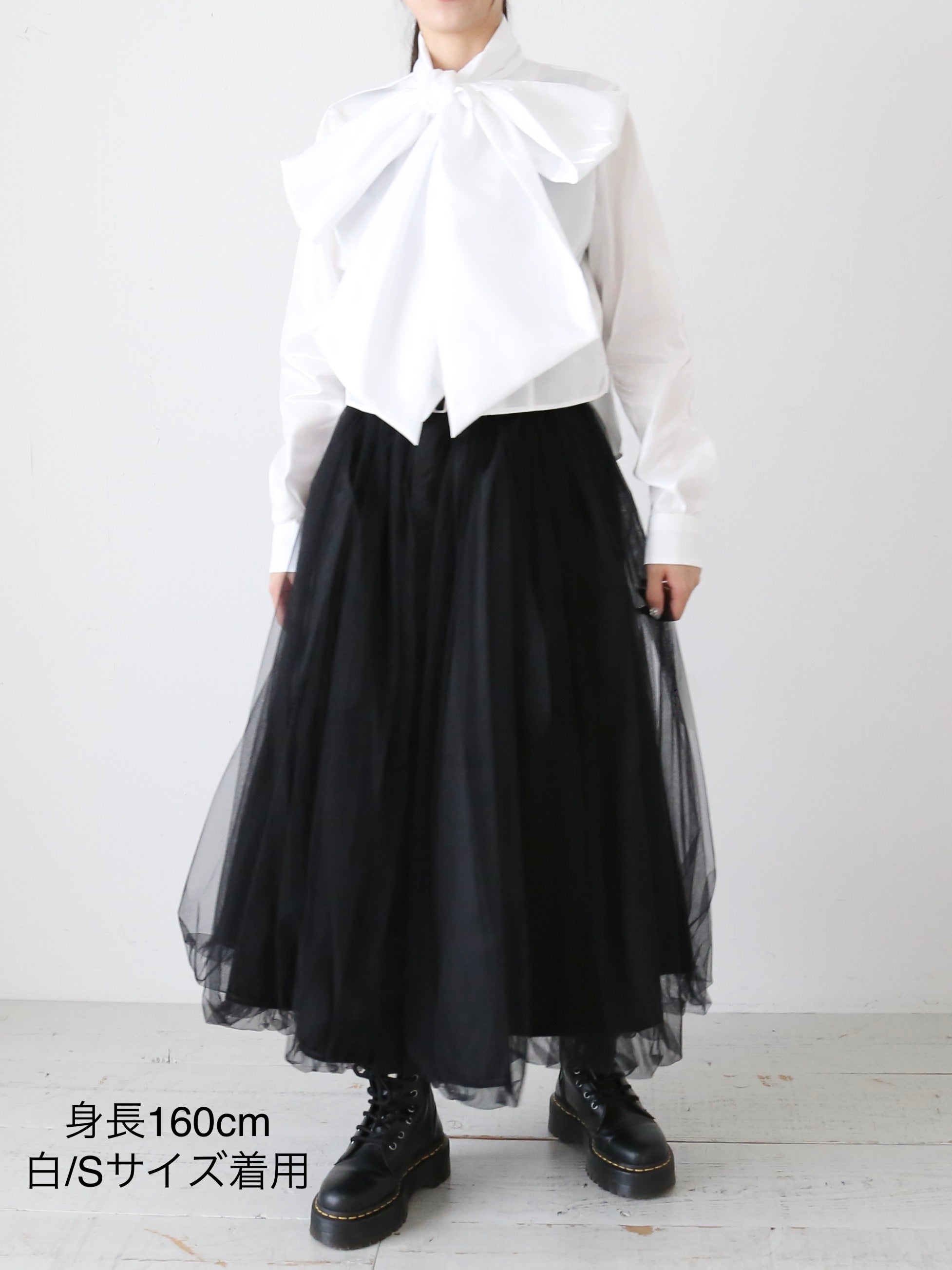 noir kei ninomiya シャンブレーサテンブラウス [3N-B003-051] – CREER