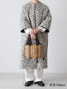 TOWAVASE フレンチコモン ローブ リネン 薄キルティング 小紋柄 – CREER