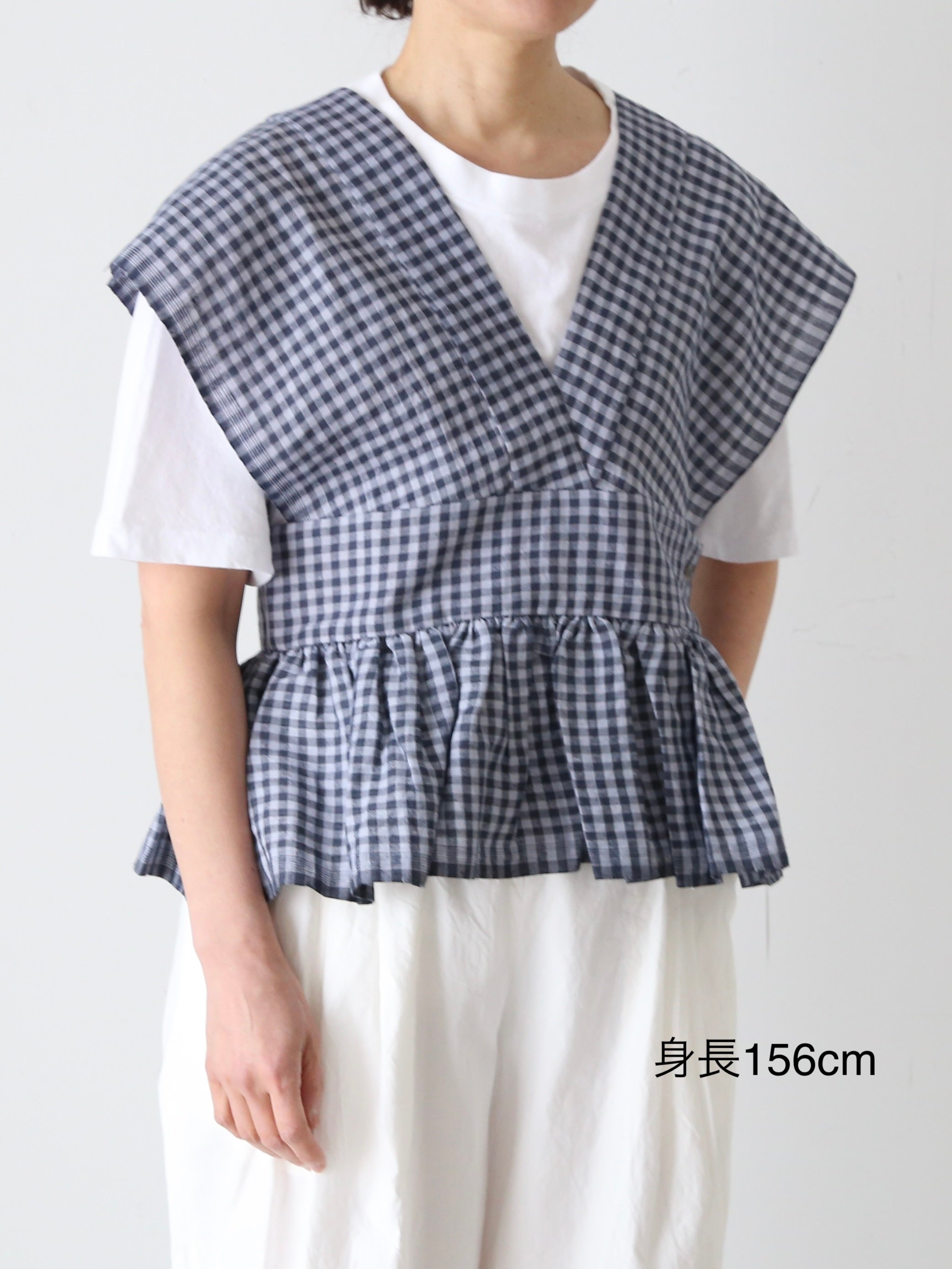 BUNON ブノン インド手紡ぎカディ 手刺繍 ギンガムリボンジレ – CREER