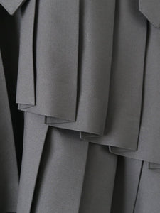 noir kei ninomiya ウールエステルギャバジンジャンパースカート [3Q