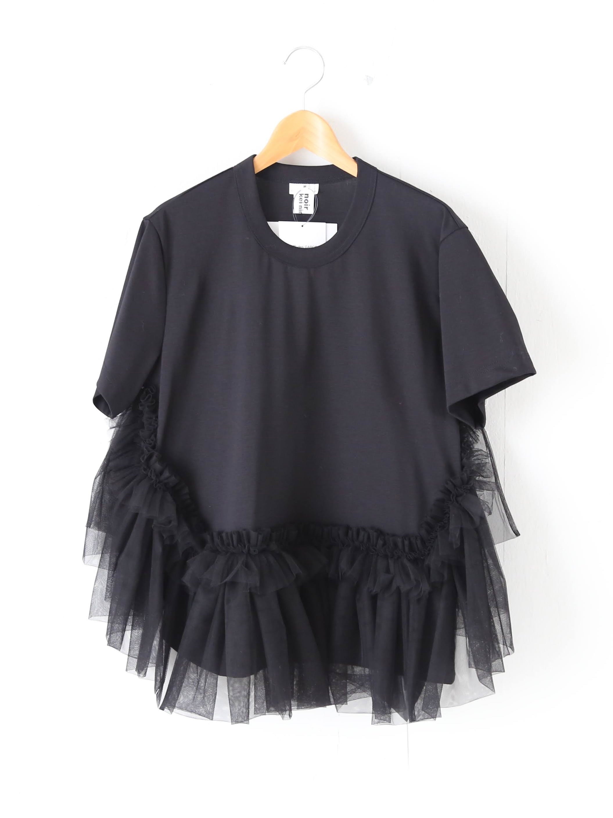 noir kei ninomiya 綿ポンチフリルTシャツ noir kei ninomiya 綿ポンチTシャツ(シングルリボン) [3Q-T008-051