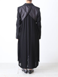 noir kei ninomiya ウールモヘヤ×エステルジョーゼット コート