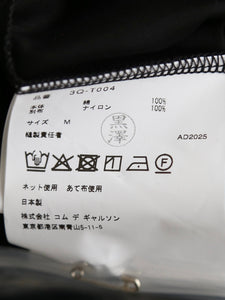 noir kei ninomiya 綿ポンチ×ナイロンチュールTシャツ [3Q-T004-051