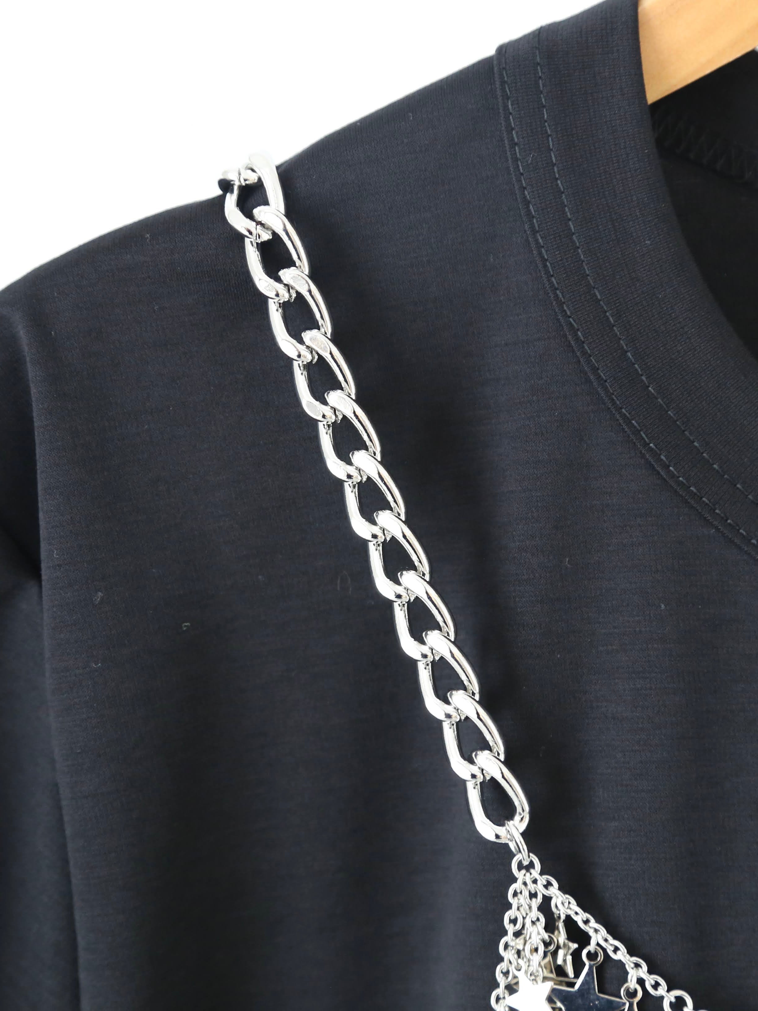 noir kei ninomiya チャーム×チェーン ハーネス スター シルバー – CREER