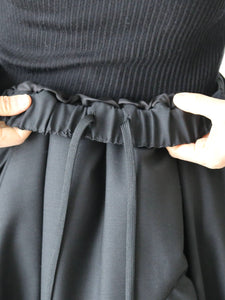 noir kei ninomiya ウールトロ×ナイロンチュール スカート 星柄