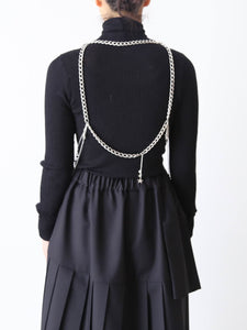♦noir kei ninomiya♦チェーンハーネスAD2023黒 noir kei ninomiya チャーム×チェーン ハーネス スター シルバー – CREER