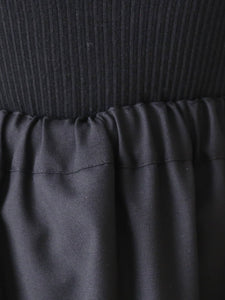 noir kei ninomiya ウール エステル ギャバジン スカート 螺旋プリーツ
