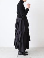 画像をギャラリービューアに読み込む, noir kei ninomiya ウールエステルギャバジンジャンパースカート [3Q-A001-051]
