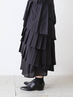 画像をギャラリービューアに読み込む, noir kei ninomiya ウールエステルギャバジンジャンパースカート [3Q-A001-051]
