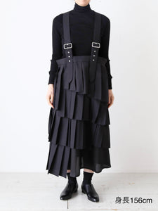 【美品】noir kei Ninomiya コムデギャルソン プリーツスカート ノワール ケイ ニノミヤnoir kei ninomiya ウールリブ切替ギャザー