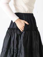 画像をギャラリービューアに読み込む, tao ナイロンタフタ×レーヨンナイロンツイル製品染スカート [TQ-S006-051]
