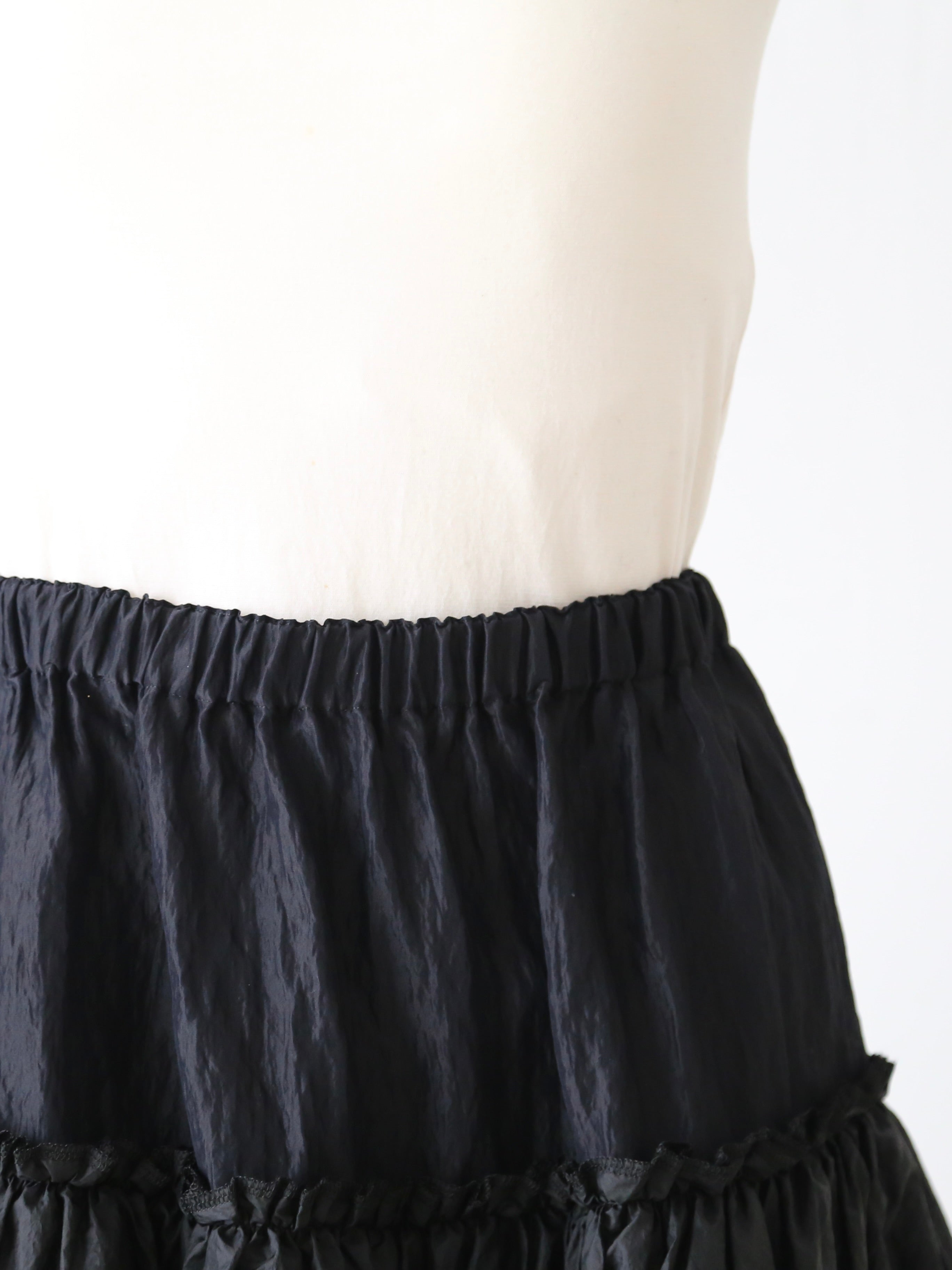 tao ナイロンタフタ×レーヨンナイロンツイル製品染スカート [TQ-S006