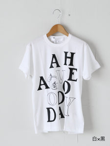 ［26ss］［新品］tao プリントtシャツ　コムデギャルソン　タオ tao タオ コム デ ギャルソン 綿天竺プリントTシャツ HAVE A GOODDAY