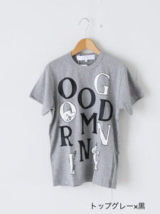 tao タオ コム デ ギャルソン 綿天竺プリントTシャツ GOOD MORNING