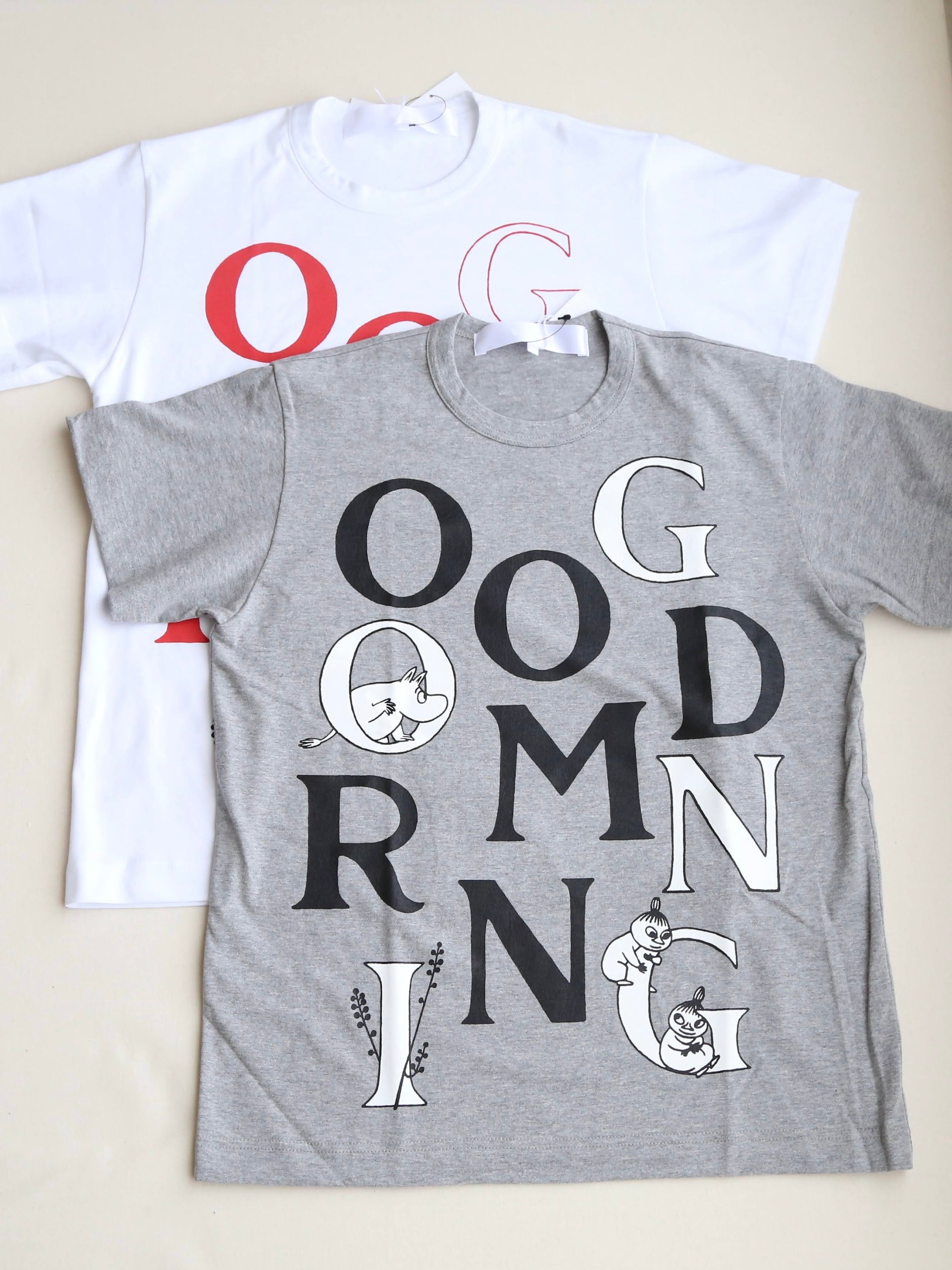 tao タオ コム デ ギャルソン 綿天竺プリントTシャツ GOOD MORNING 