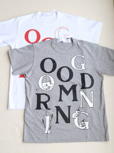 tao タオ コム デ ギャルソン 綿天竺プリントTシャツ GOOD MORNING