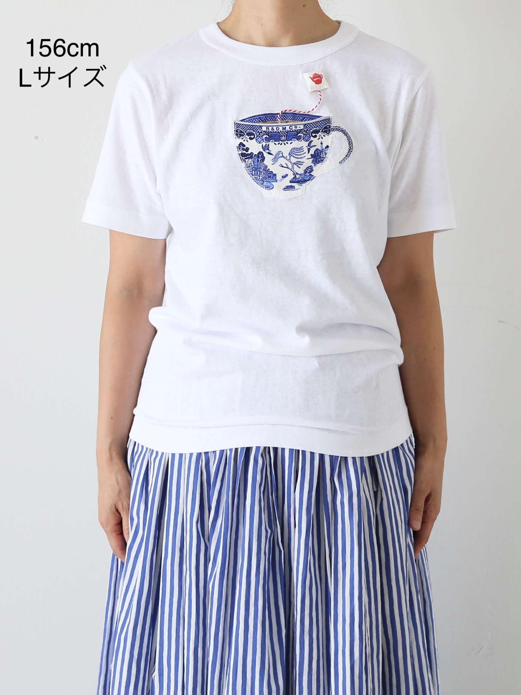 R&D.M.Co-☆今期新品未使用ブルーウィローミルクティーMEN'S Tシャツ R&D.M.Co- ブルーウィロー メンズ ミルクティーTシャツ [8265]｜CREER