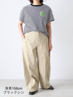 画像をギャラリービューアに読み込む, R&amp;D.M.Co- ガーゼボーダードロップTシャツ [8038]
