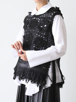 画像をギャラリービューアに読み込む, tao  エステル×アクリルかぎ針モチーフ編ベスト [TP-N006-051]
