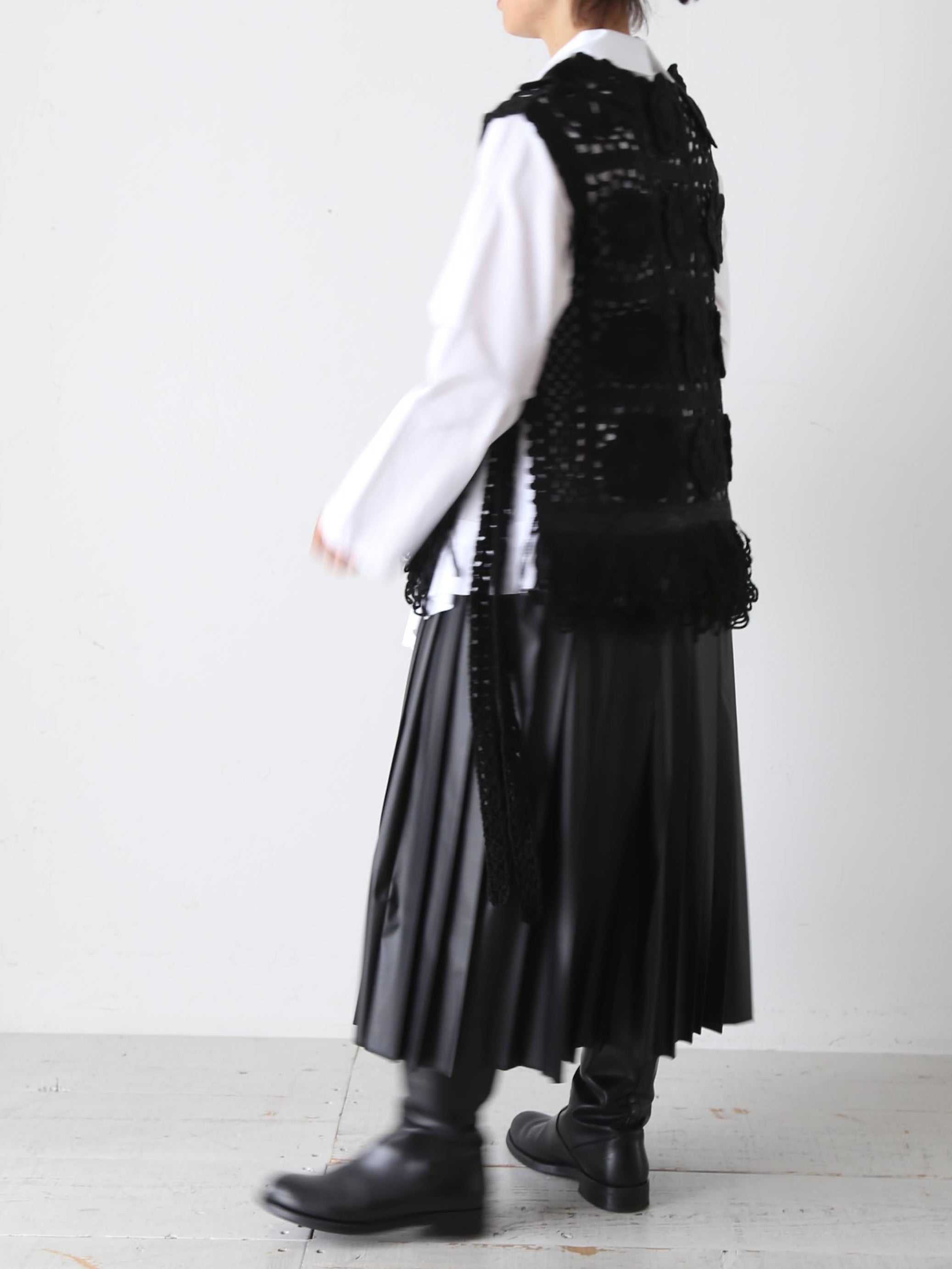 tao  エステル×アクリルかぎ針モチーフ編ベスト [TP-N006-051]