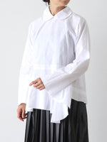 画像をギャラリービューアに読み込む, tao 綿ブロードブラウス(襟) [TP-B017-051]
